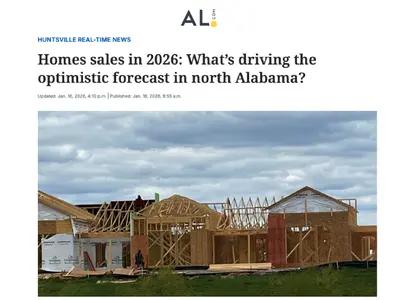 Huntsville-area home sales slowed in December, but rising pending activity, lower mortgage rates, and improving affordability point to a stronger 2026 market. Stable prices, balanced inventory, and continued demand across Madison, Limestone, Morgan, Lawre